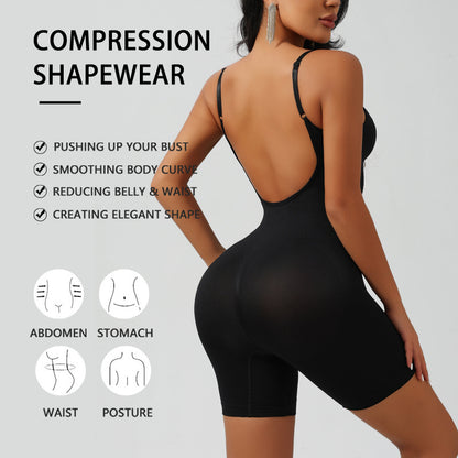 Women’s Compression Shapewear Bodysuit – Tummy Control & Waist Sculpting